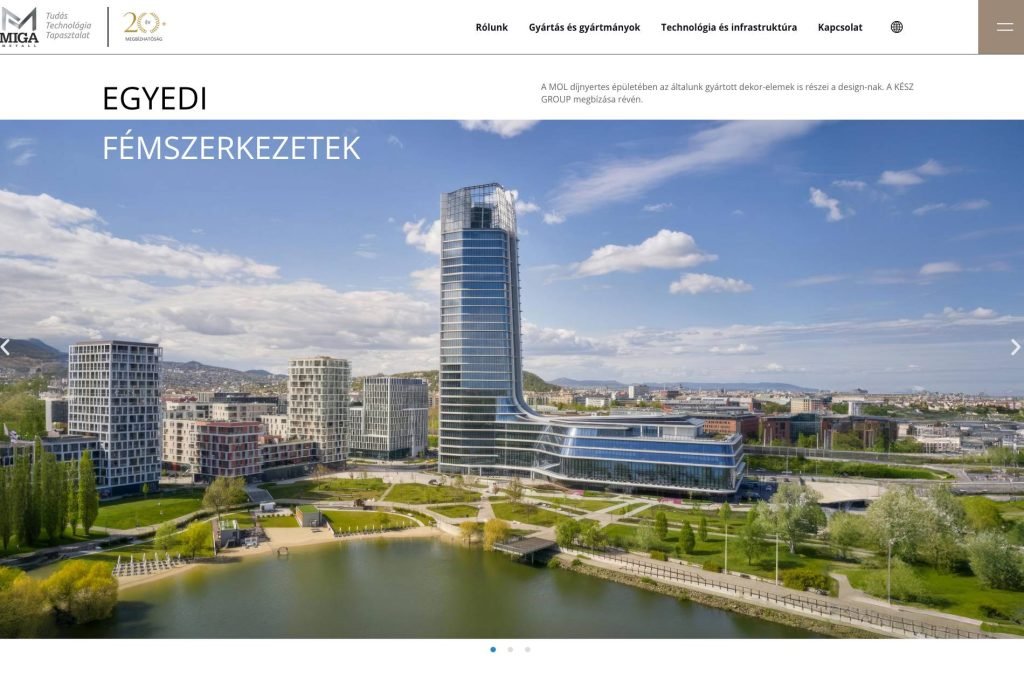Miga Metall kft. weboldal seo